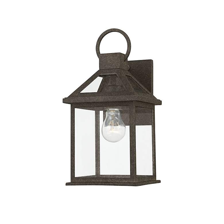 Image 1 Sanders 13 1/2" High French Iron Outdoor Wall Light