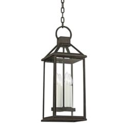Sanders 22 1/4&quot; High French Iron Outdoor Hanging Light