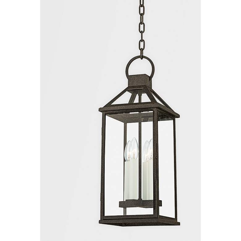 Image 2 Sanders 22 1/4 inch High French Iron Outdoor Hanging Light more views