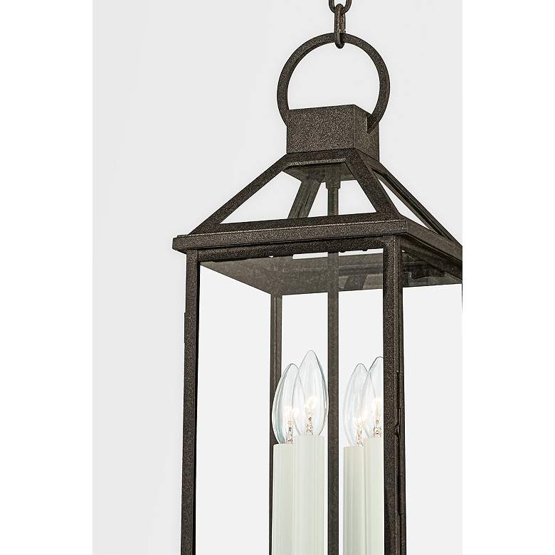 Image 3 Sanders 22 1/4 inch High French Iron Outdoor Hanging Light more views