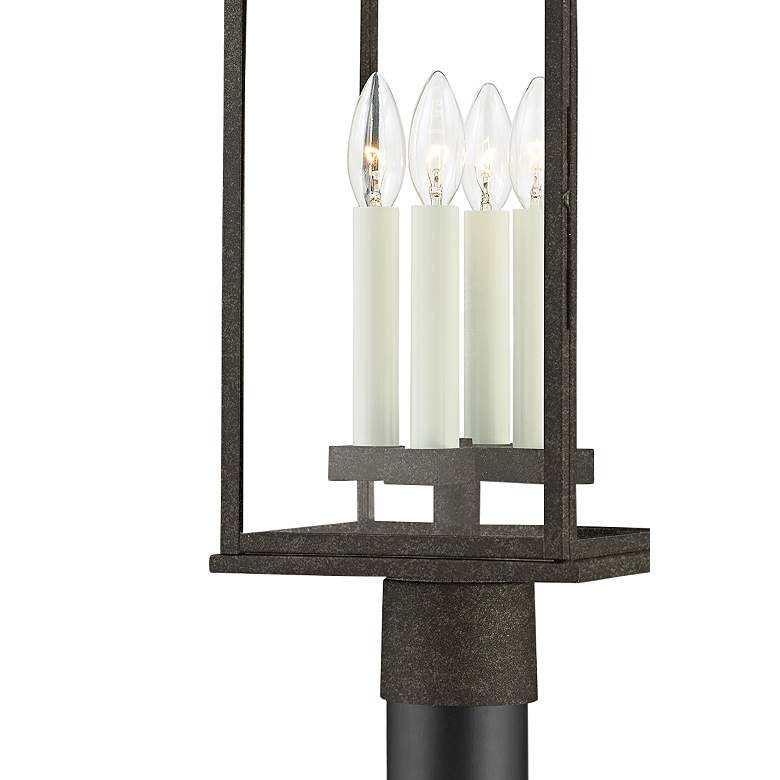 Image 4 Sanders 24 3/4 inch High French Iron Outdoor Post Light more views