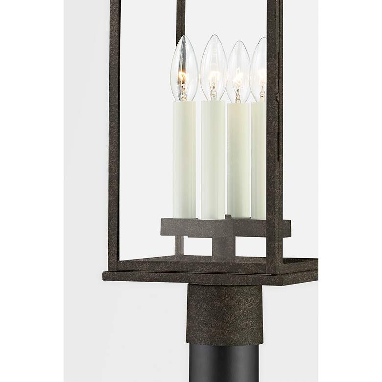 Image 4 Sanders 24 3/4 inch High French Iron Outdoor Post Light more views