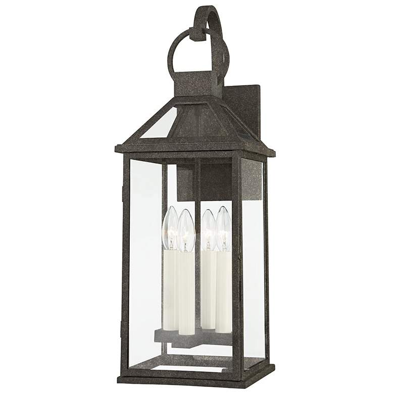 Image 1 Sanders 24 inch High French Iron Outdoor Wall Light