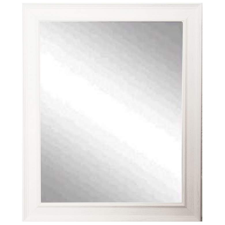 Image 1 Sanderson Driftwood White 30 1/2 inch x 36 1/2 inch Wall Mirror