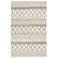 Sandhurst SCD21 Gray and White Geometric Wool Area Rug