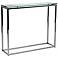 Sandor 36" Wide Clear Glass Modern Console Table