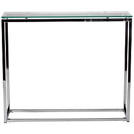 Image2 of Sandor 36" Wide Clear Glass Modern Console Table more views