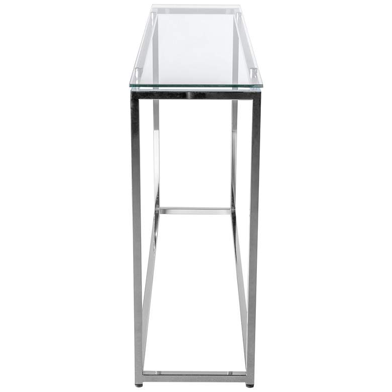 Image 4 Sandor 47 1/4" Wide Chromed Steel Console Table more views