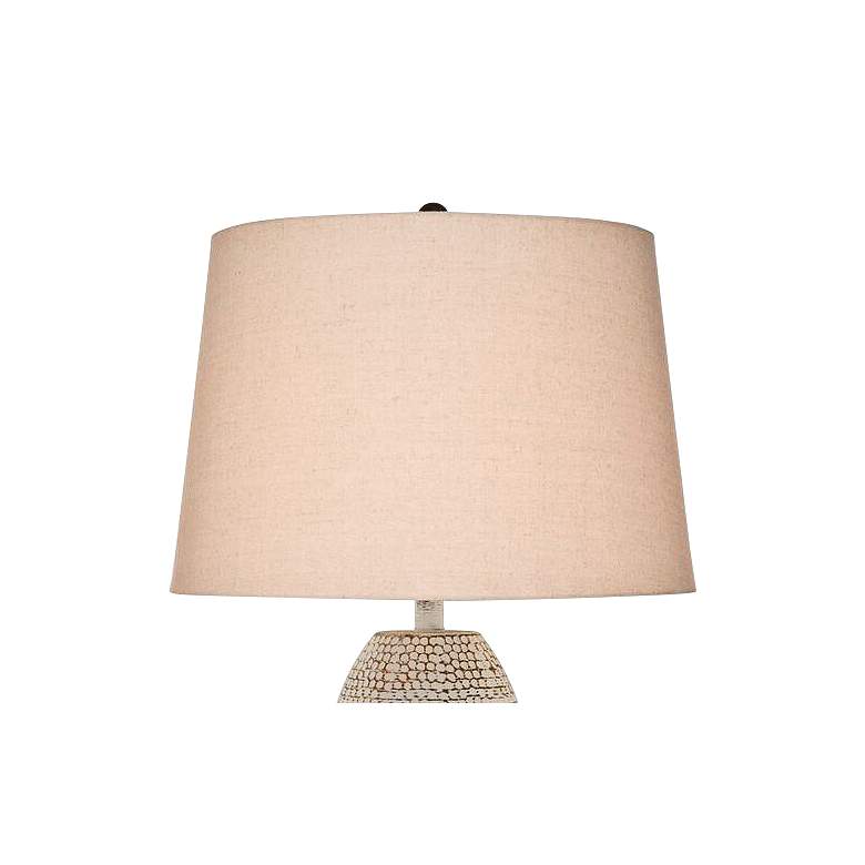 Image 2 Sandoval 34" Rust Wash Finish Handcrafted Cast Stone Rustic Table Lamp more views