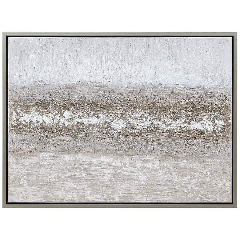 Image 2 Sandpath 40 inch Wide Textured Metallic Framed Canvas Wall Art