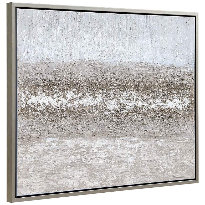 Image 5 Sandpath 40 inch Wide Textured Metallic Framed Canvas Wall Art more views