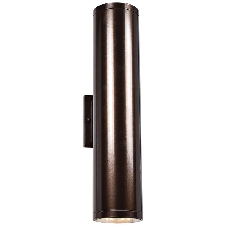 Image 1 Sandpiper 18 1/4" High Bronze LED Outdoor Wall Light