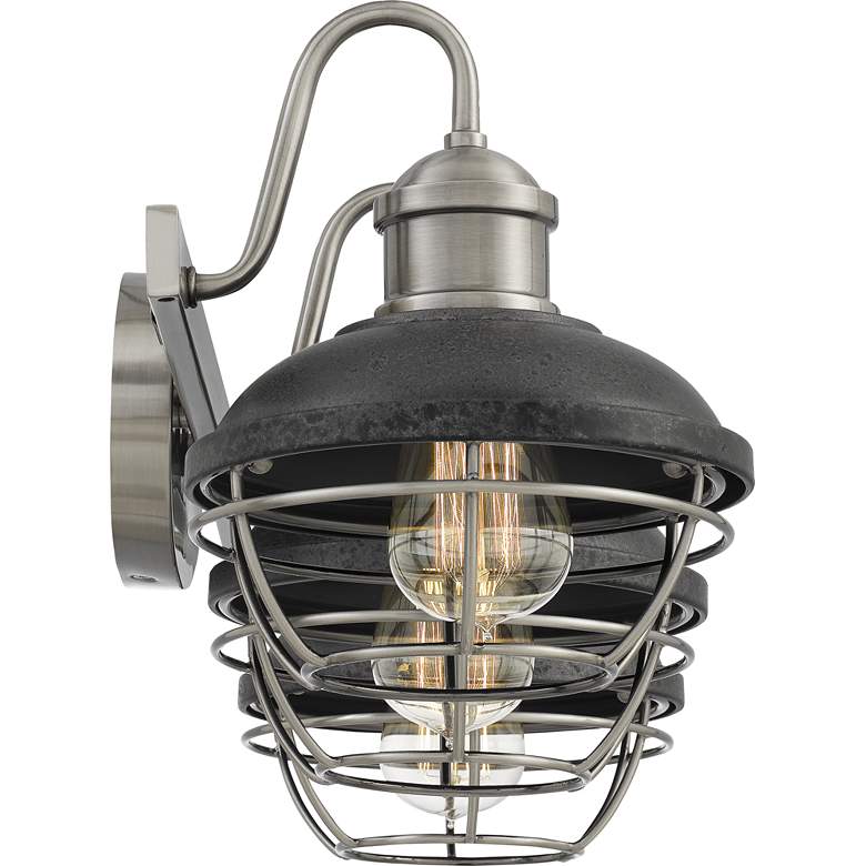 Sandpiper 25 inchW Polished Nickel and Iron 3-Light Bath Light more views