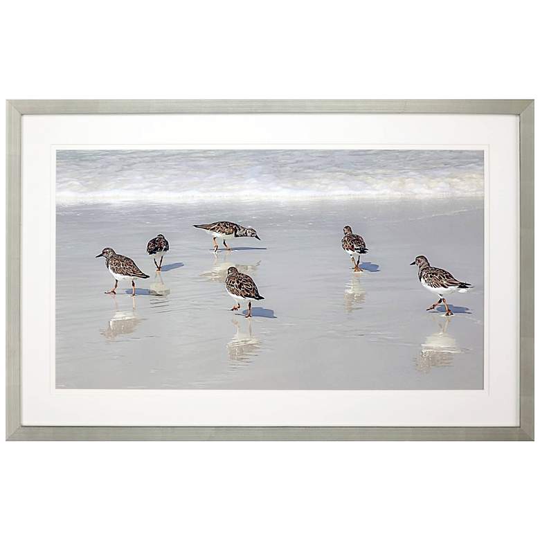 Image 3 Sandpiper Reflections 52" Wide Rectangular Framed Wall Art