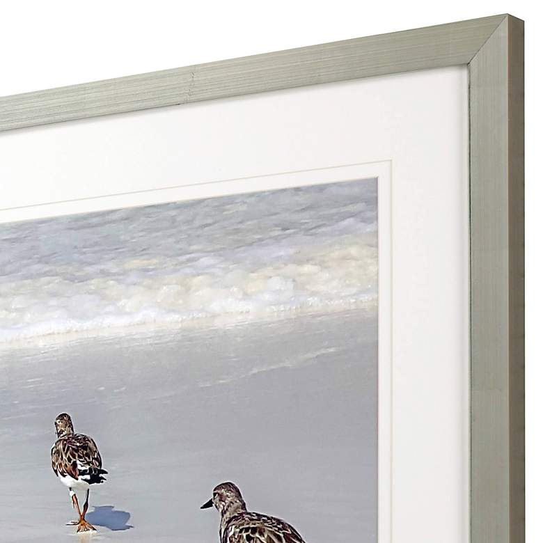 Image 4 Sandpiper Reflections 52" Wide Rectangular Framed Wall Art more views