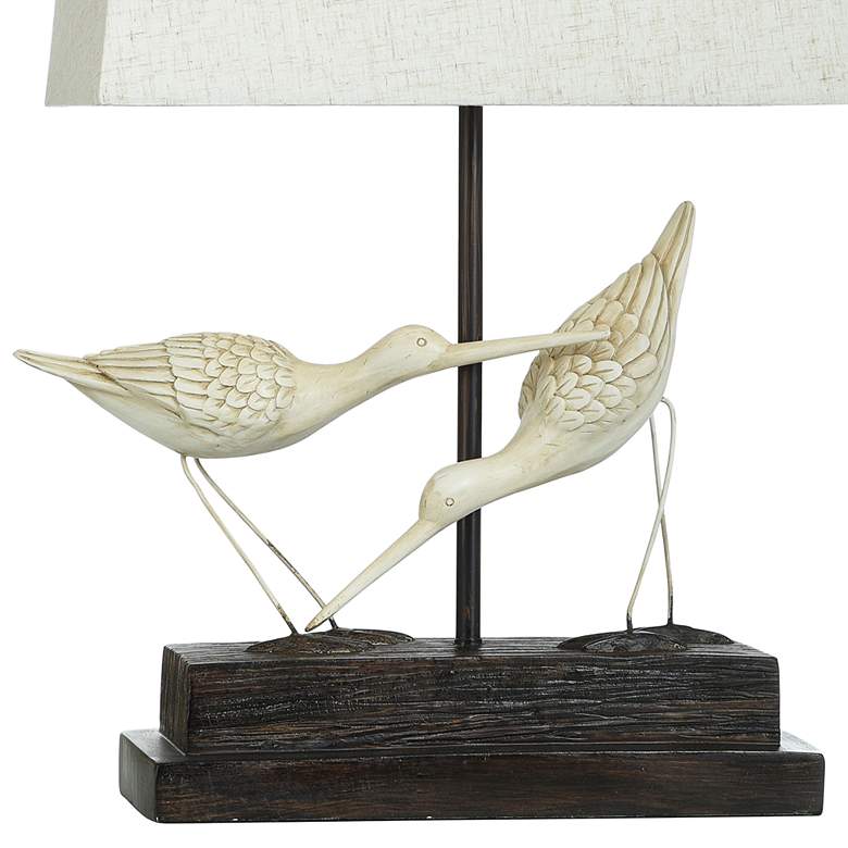 Image 5 Sandpiper Table Lamp with White Hardback Fabric Shade more views
