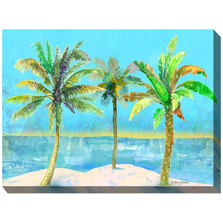 Image 1 Sandpoint 40" Wide All-Weather Outdoor Canvas Wall Art