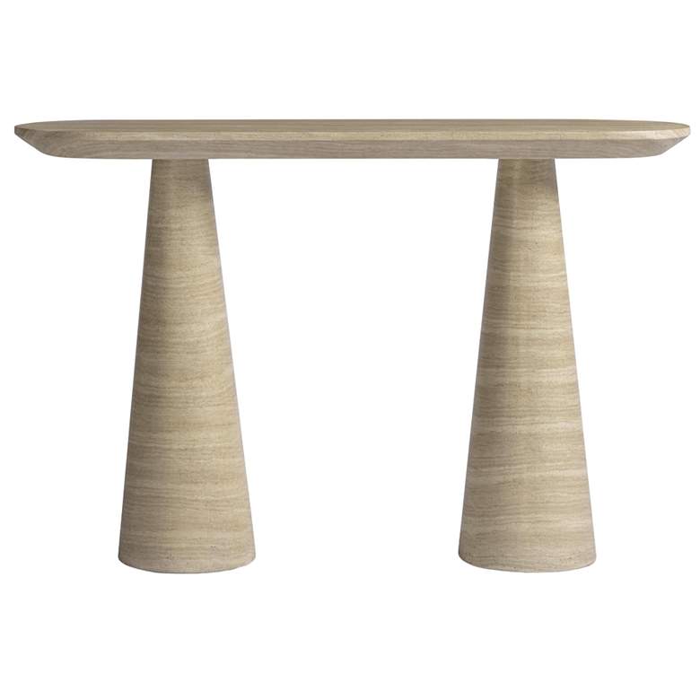 Image 1 Sandra Faux Travertine Indoor/Outdoor Console Table