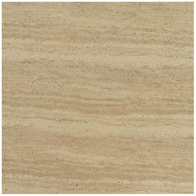 Image 7 Sandra Faux Travertine Indoor/Outdoor Console Table more views