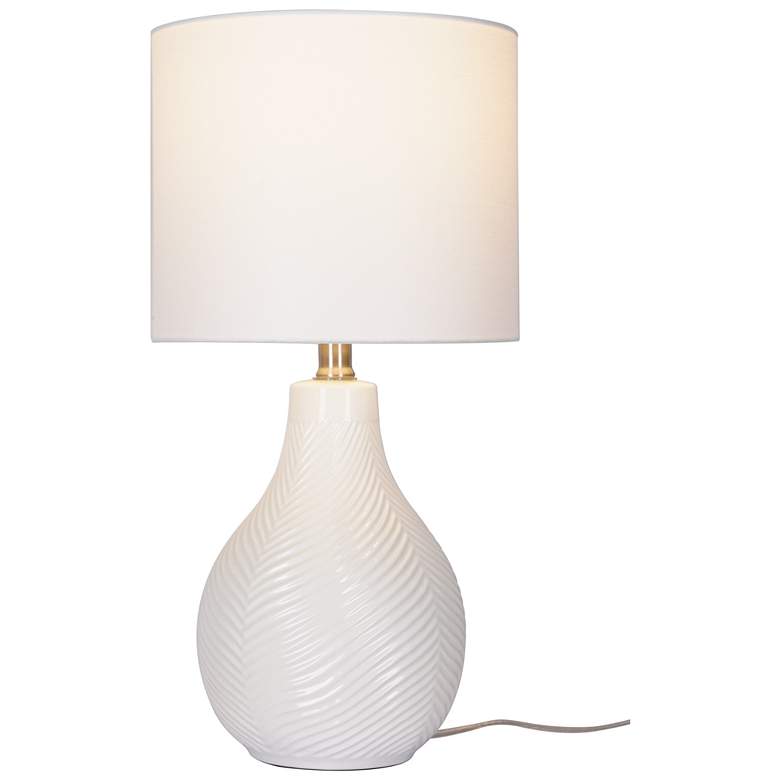 Image 1 Sandrift 18.75" High White Ceramic Table Lamp