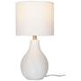 1_Sandrift 18.75" High White Ceramic Table Lamp