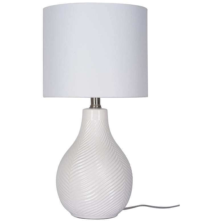 Image 2 Sandrift 18.75" High White Ceramic Table Lamp more views
