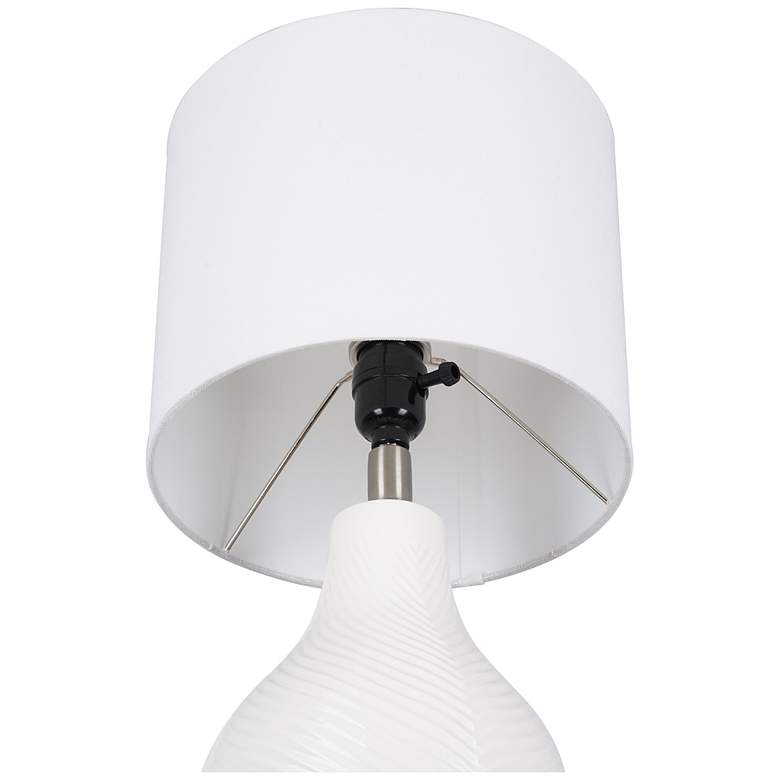 Image 3 Sandrift 18.75" High White Ceramic Table Lamp more views