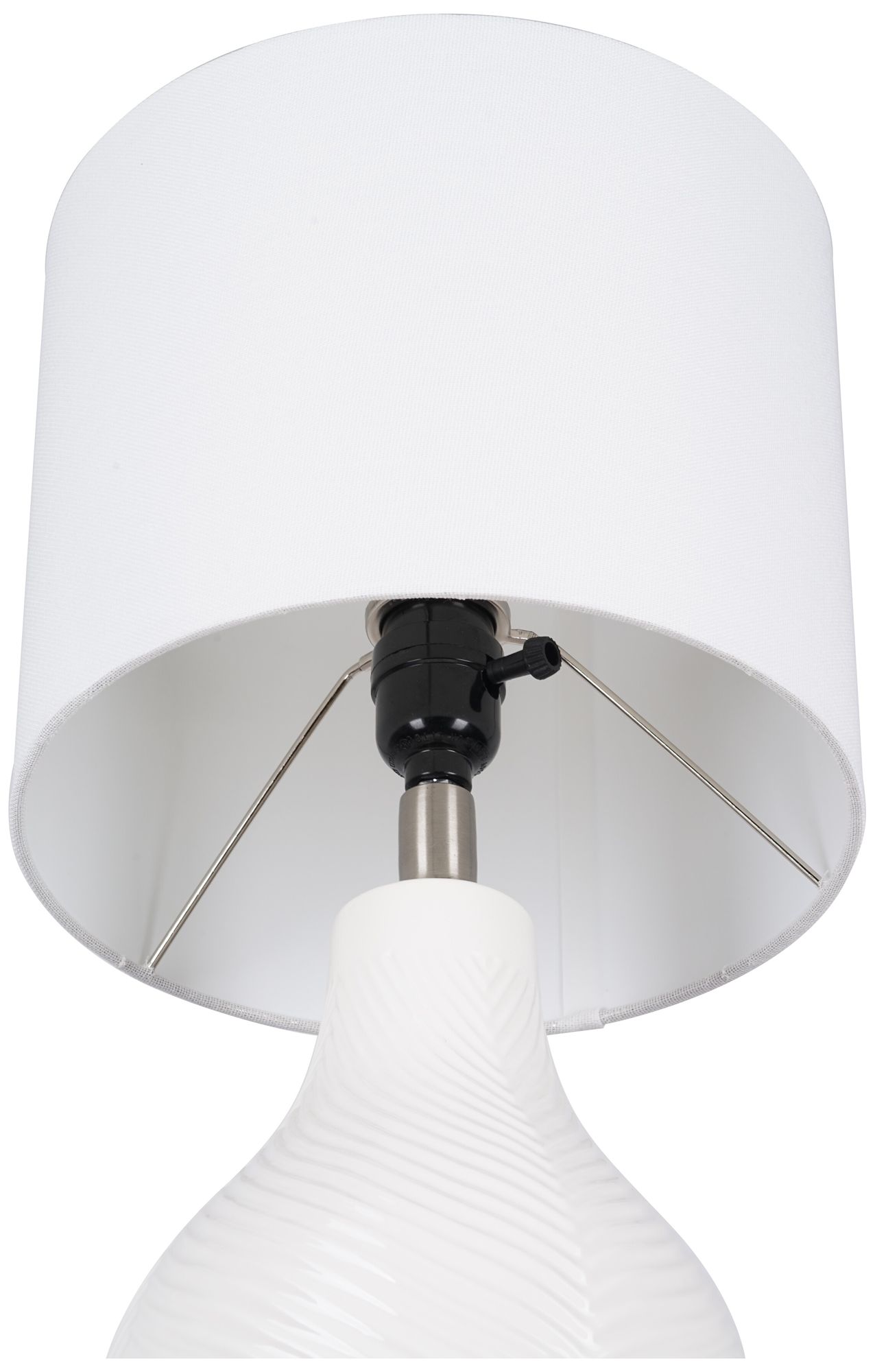 Image 3 Sandrift 18.75" High White Ceramic Table Lamp more views