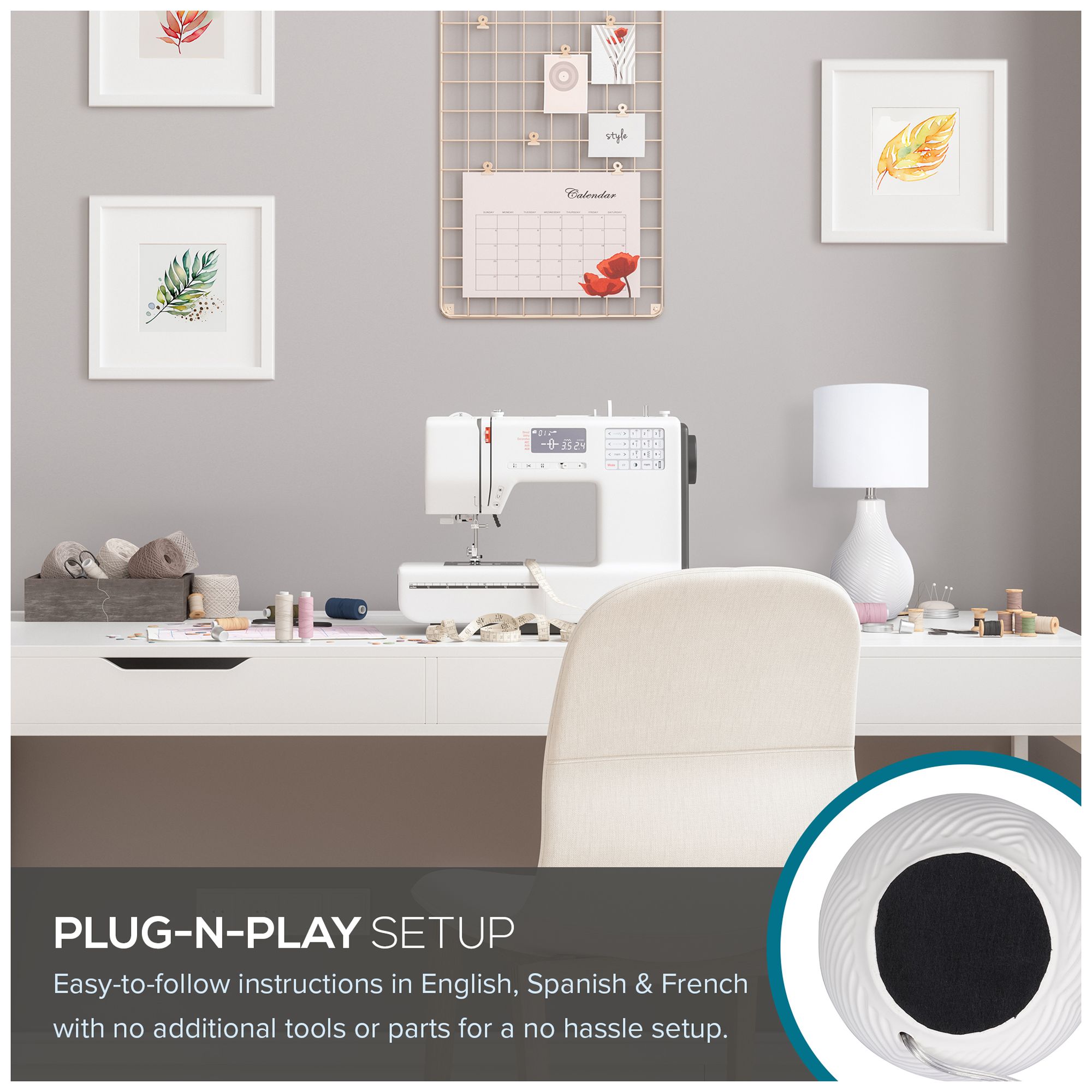 Sandrift 18.75" High White Ceramic Table Lamp