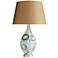 Sandro Satin Papyrus with Greige and Denim Table Lamp