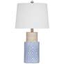 Sands 24" Transitional Styled Blue Table Lamp