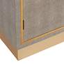 Sands Point 35 1/2" Wide Gray Shagreen 2-Door Accent Cabinet