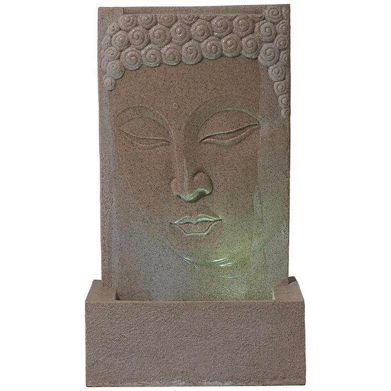 Image 1 Sandstone Buddha LED Indoor/Outdoor Fountain