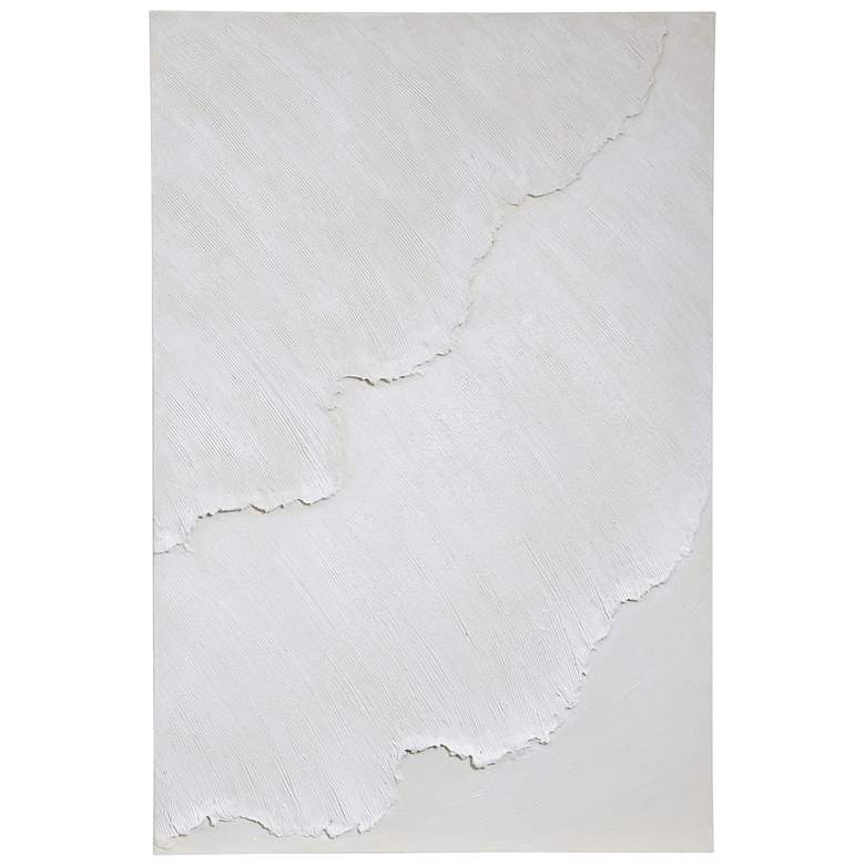 Image 2 Sandstorm II 31.5" x 47.2" Textured Off-White Hand Painted Canvas