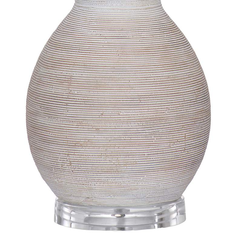 Image 4 Sandy 29 inch Boho Styled White Table Lamp more views
