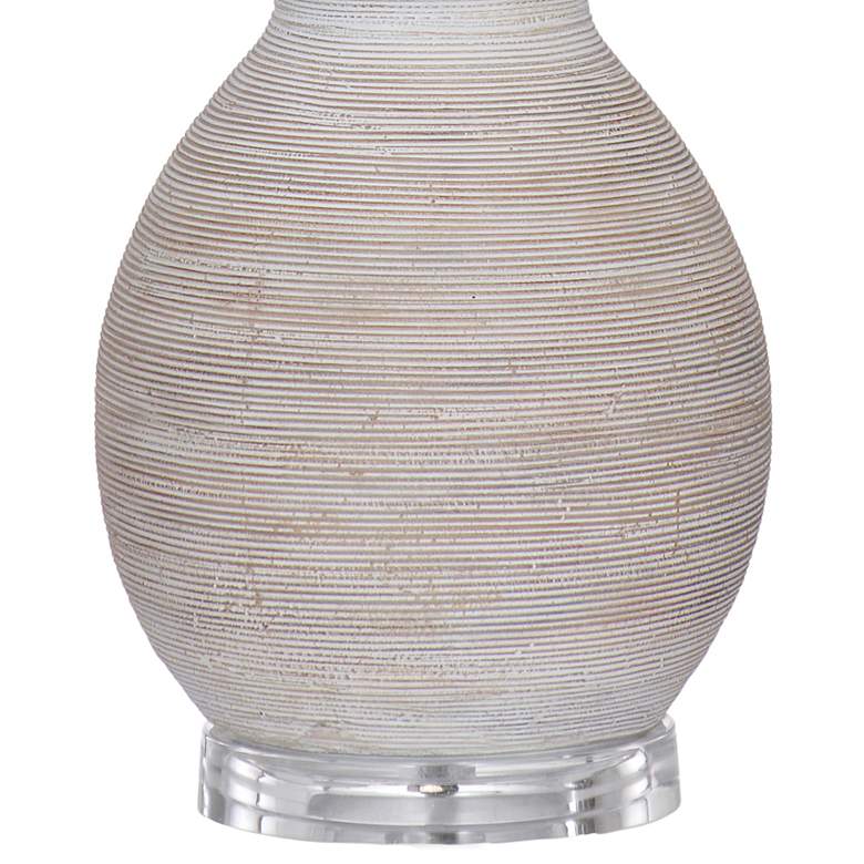 Image 5 Sandy 29" Boho Styled White Table Lamp more views