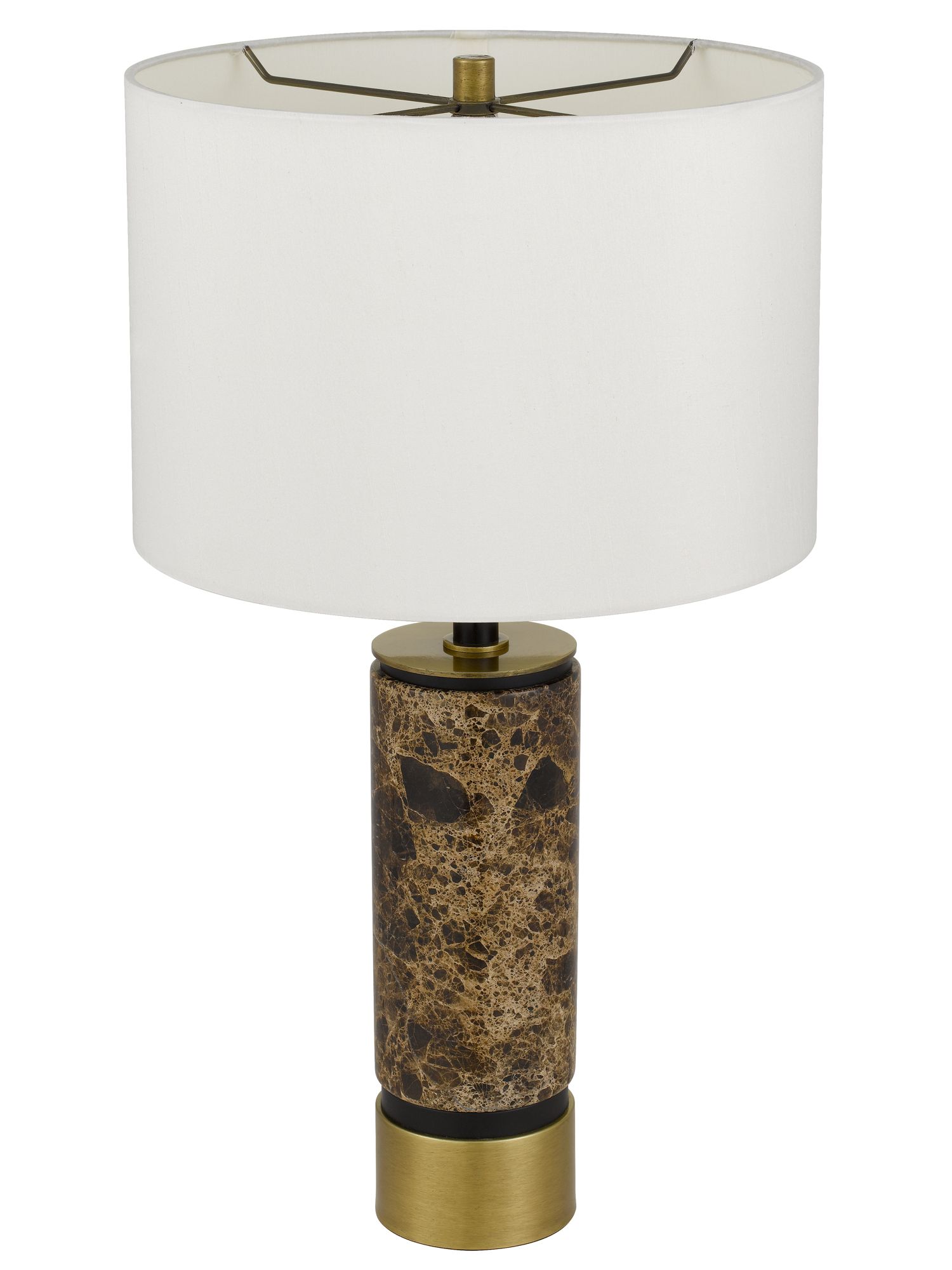 Image 3 Sanford Marble Stone Table Lamp with Metal Base more views