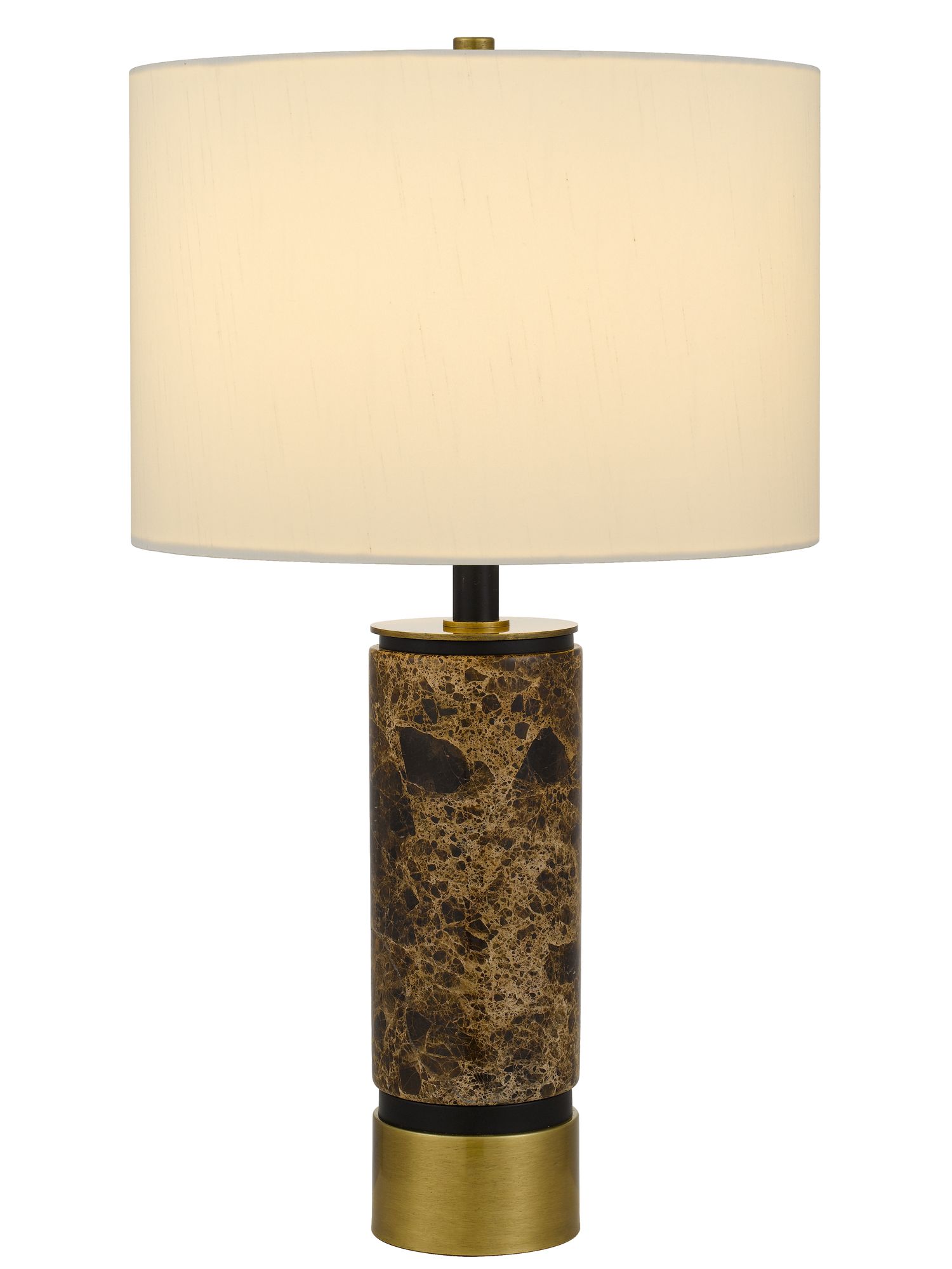 Image 7 Sanford Marble Stone Table Lamp with Metal Base more views