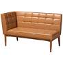 7_Sanford Tan Faux Leather and Wood 4-Piece Dining Nook Set more views