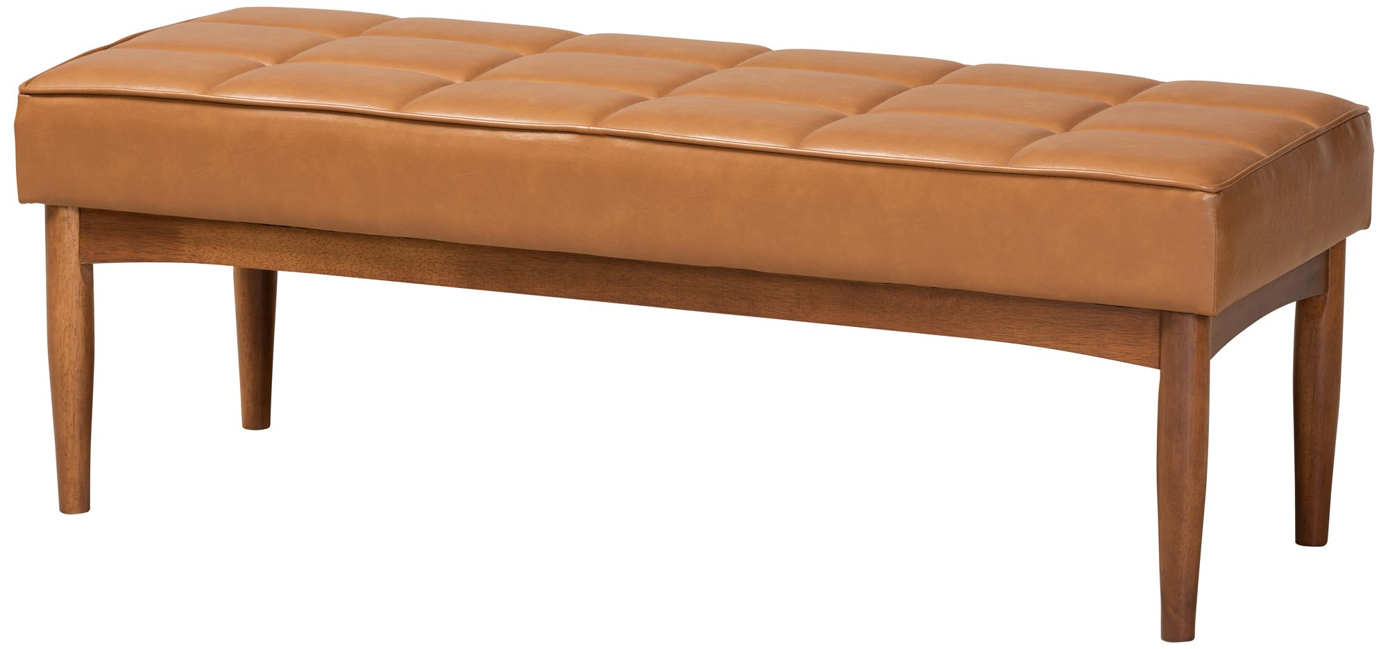 Sanford Tan Faux Leather and Wood 4-Piece Dining Nook Set in scene