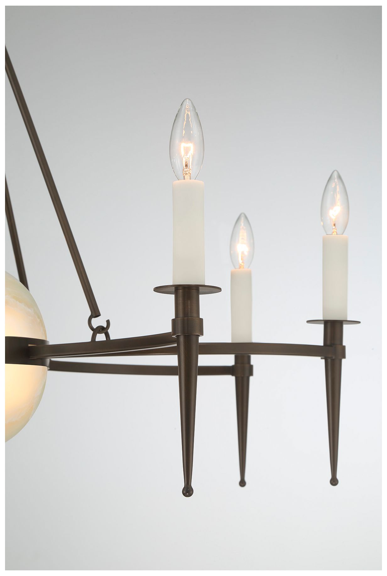 Image 3 Sanger 10-Light Chandelier in Mediterranean Bronze by Dann Foley more views
