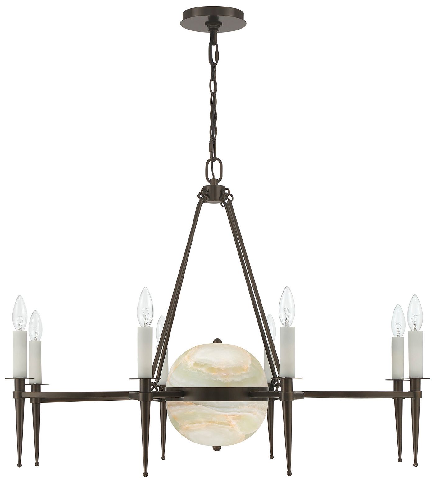Image 5 Sanger 10-Light Chandelier in Mediterranean Bronze by Dann Foley more views