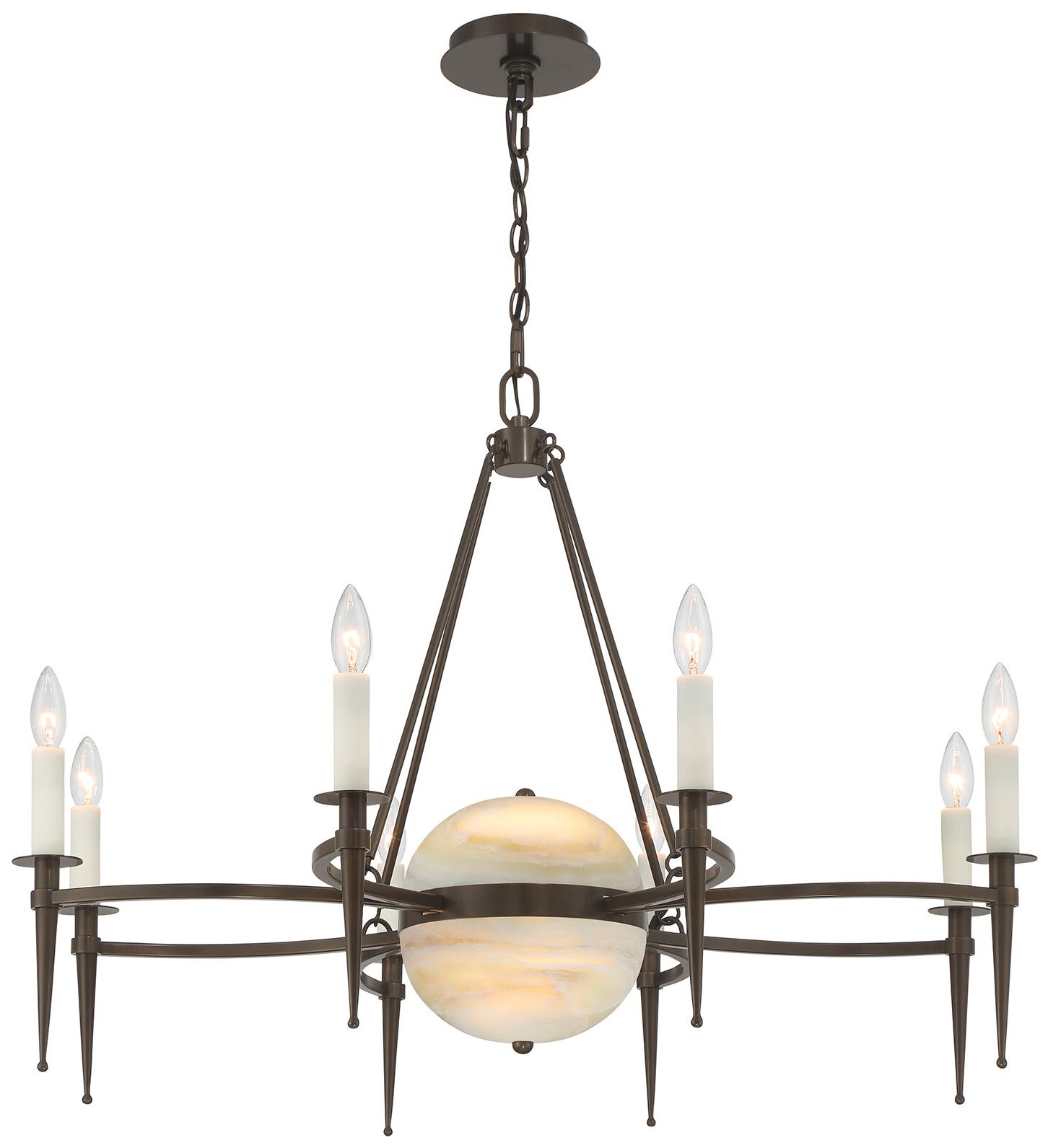 Image 6 Sanger 10-Light Chandelier in Mediterranean Bronze by Dann Foley more views