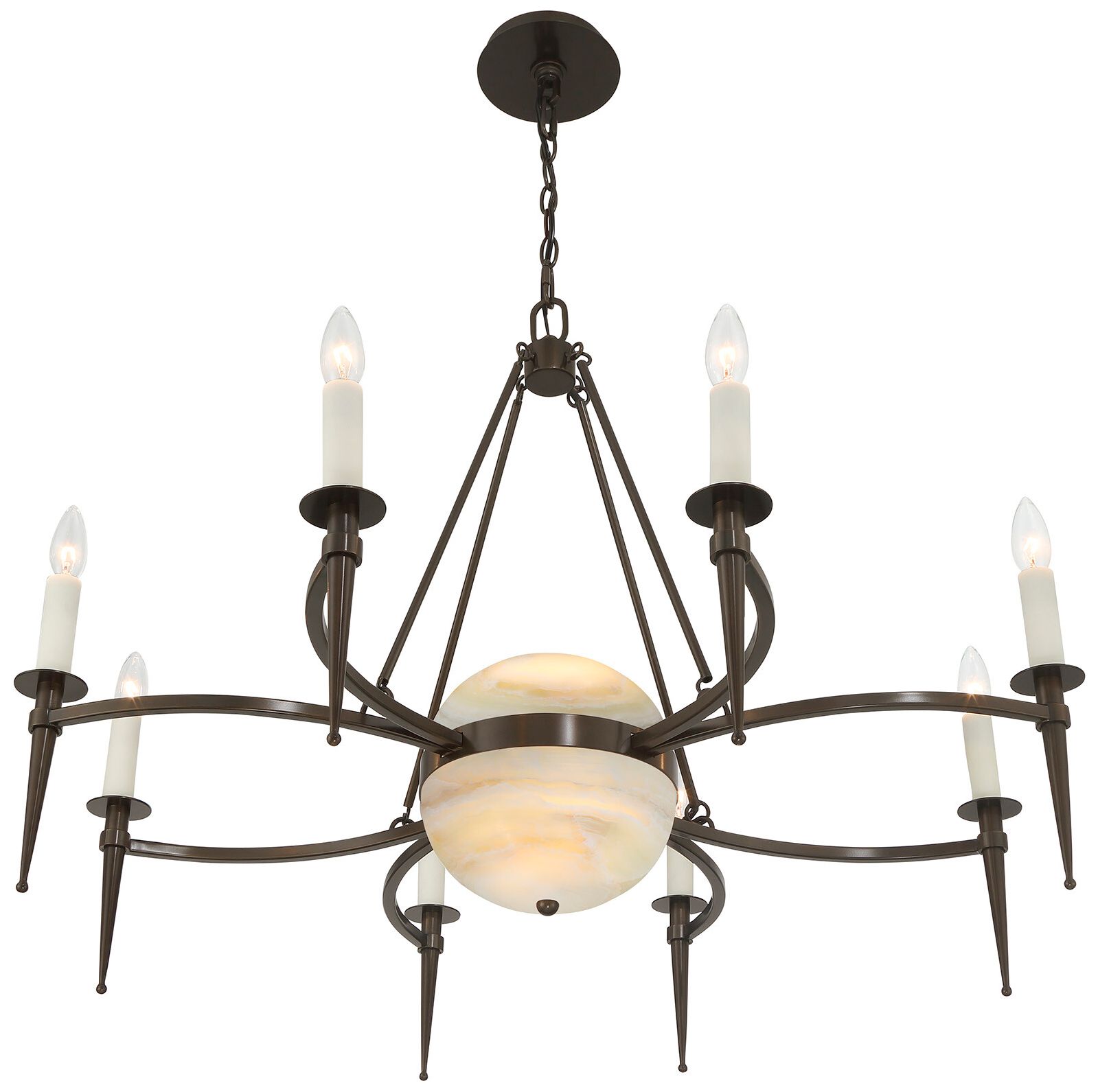Image 7 Sanger 10-Light Chandelier in Mediterranean Bronze by Dann Foley more views