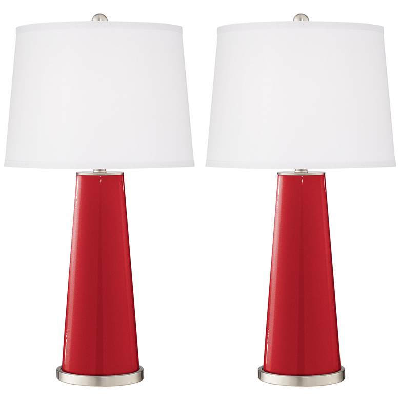 Image 1 Sangria Metallic Leo Table Lamp Set of 2