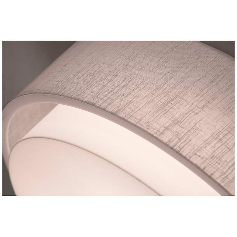 Image 2 Sanibel 18" LED Ceiling - White Finish Linen White Shade more views