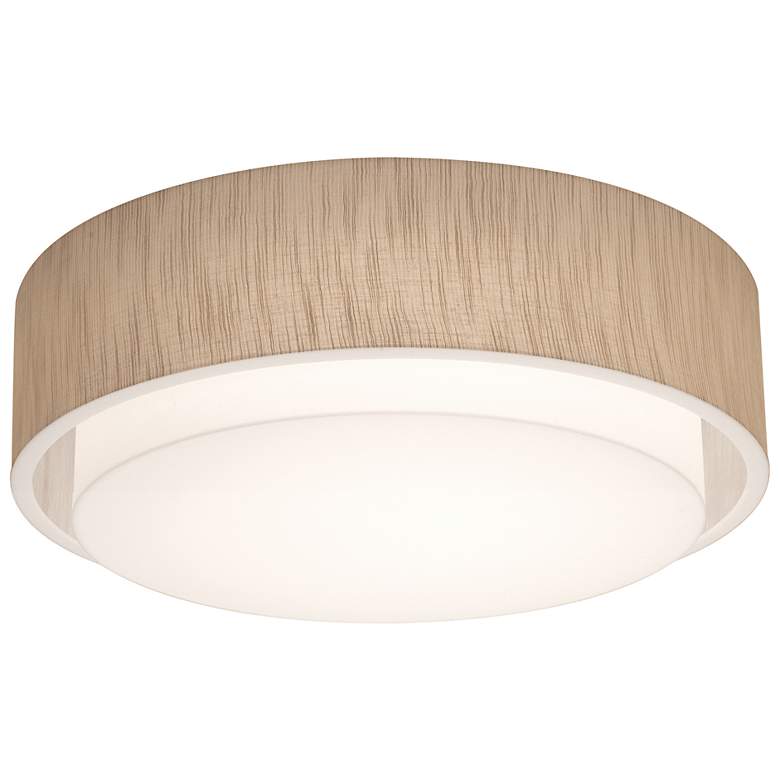 Image 1 Sanibel 18" Wide Jute Double Layer Drum Ceiling Light