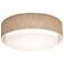 Sanibel 18" Wide Jute Double Layer Drum Ceiling Light