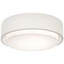 Thumbnail1 of Sanibel 18" Wide White Double Layer Drum Ceiling Light