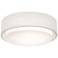 Sanibel 18" Wide White Double Layer Drum Ceiling Light
